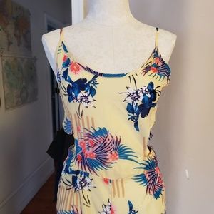 Yellow Floral Jumpsuit